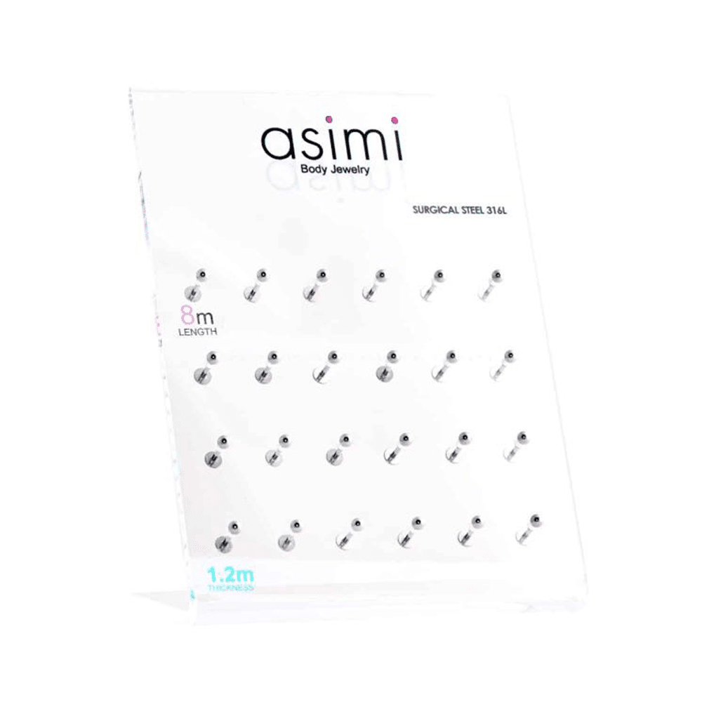 Σκουλαρικι Χειλιου Με Μπιλια Απο Χειρουργικο Ατσαλι