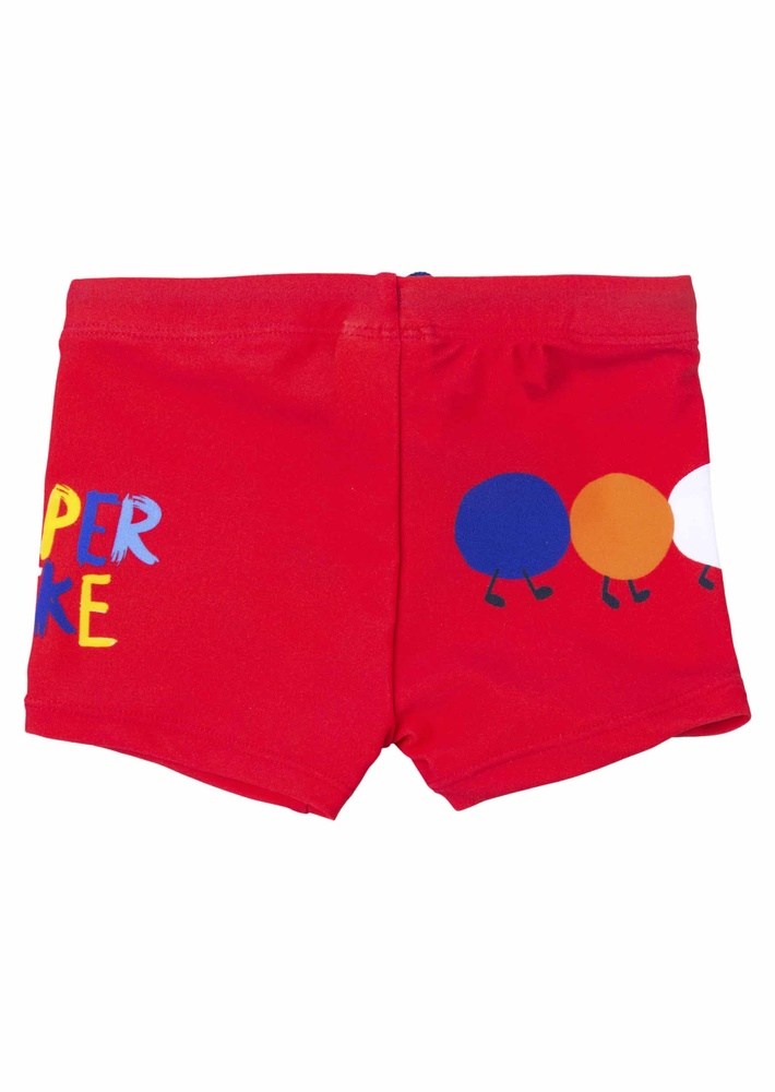 Losan Boxer Κοκκινο Με Πολυχρωμη Καμπια