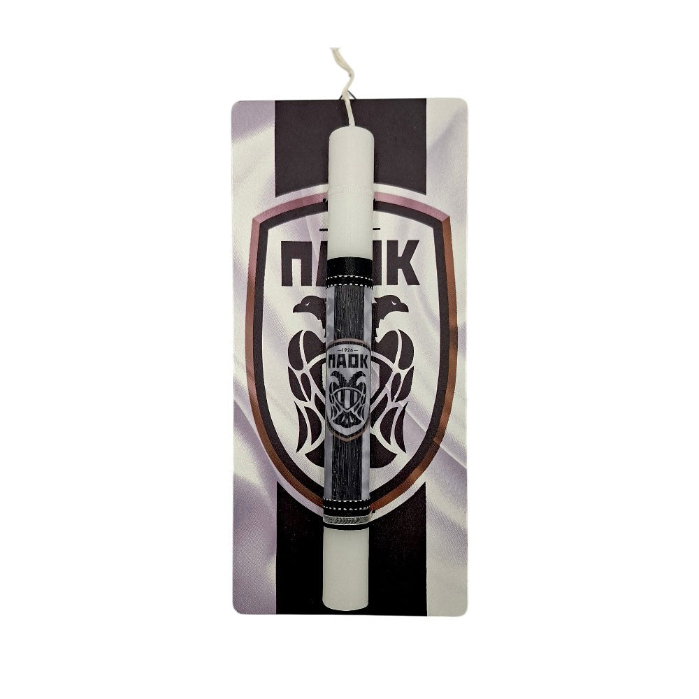 Λαμπάδα με Καδράκι Φανέλα Μαύρη 25 εκ