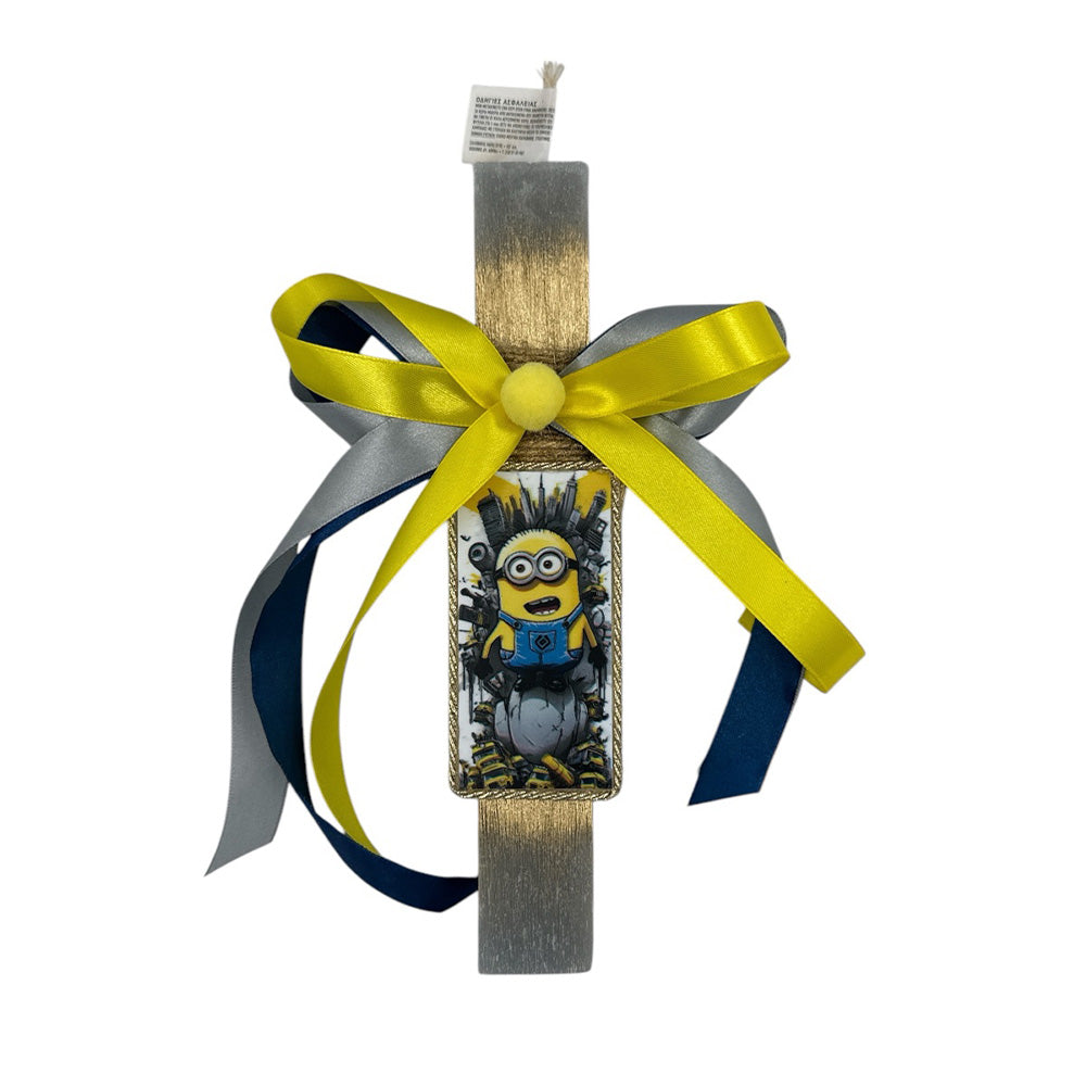 PapellΛαμπάδα Χειροποίητη Πλακέ Αρωματική Minions Σε Καδράκι 26 Εκpapell.gr