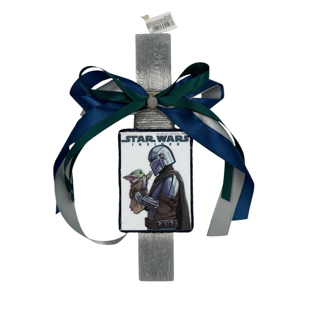 PapellΛαμπάδα Χειροποίητη Πλακέ Αρωματική Star Wars Σε Καδράκι 26 Εκpapell.gr