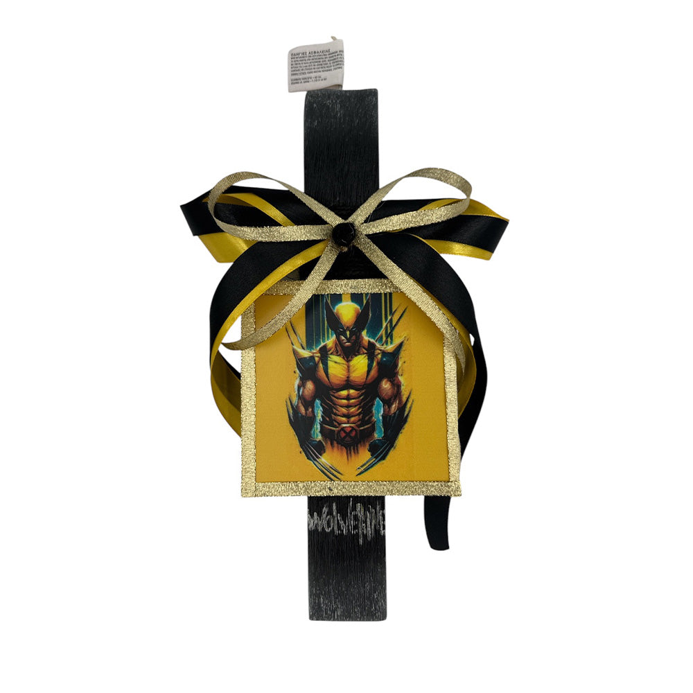 PapellΛαμπάδα Χειροποίητη Πλακέ Αρωματική Wolverine Σε Καδράκι 26 Εκpapell.gr