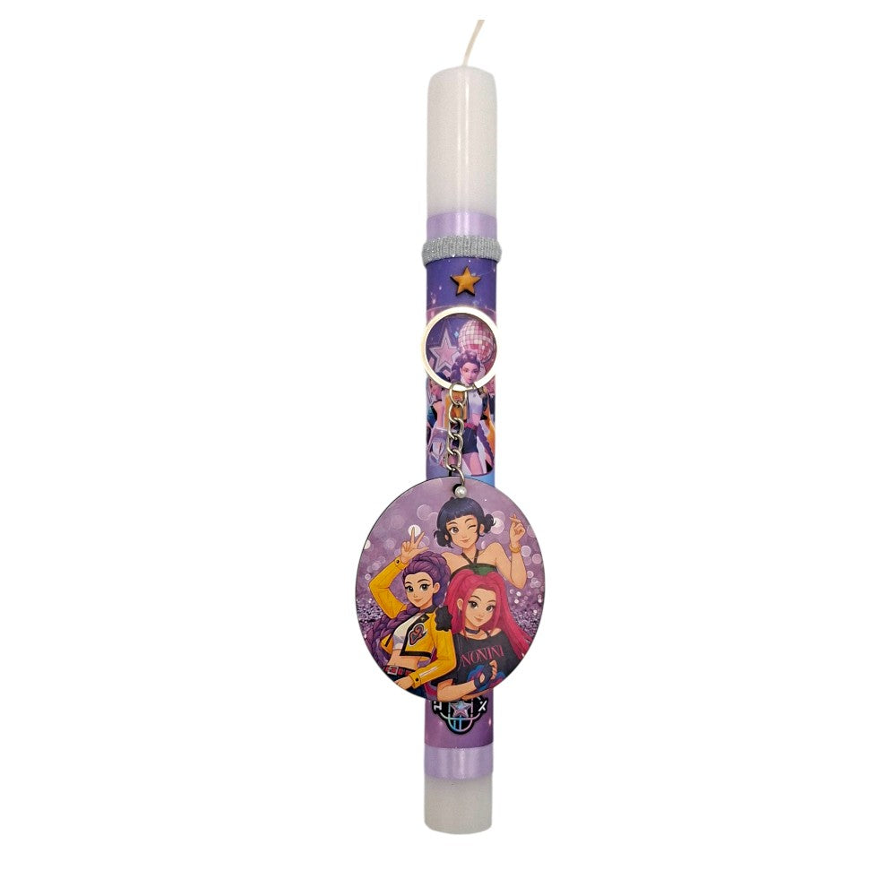 Λαμπάδα με Μπρελόκ K-Pop Στρογγυλό 25 εκ