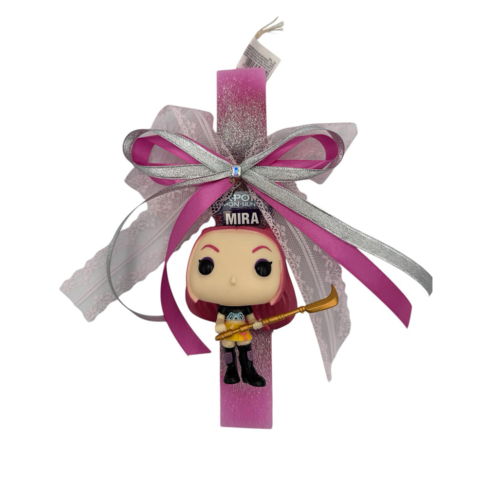 Λαμπάδα Χειροποίητη Πλακέ Αρωματική Mina Φιγούρα Pop Demon Hunters