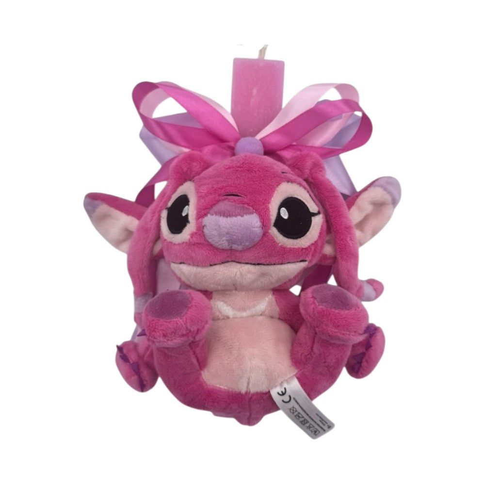 Λαμπάδα Χειροποίητη Πλακέ Αρωματική Angel Stitch Λούτρινο 20 εκ - 25 εκ