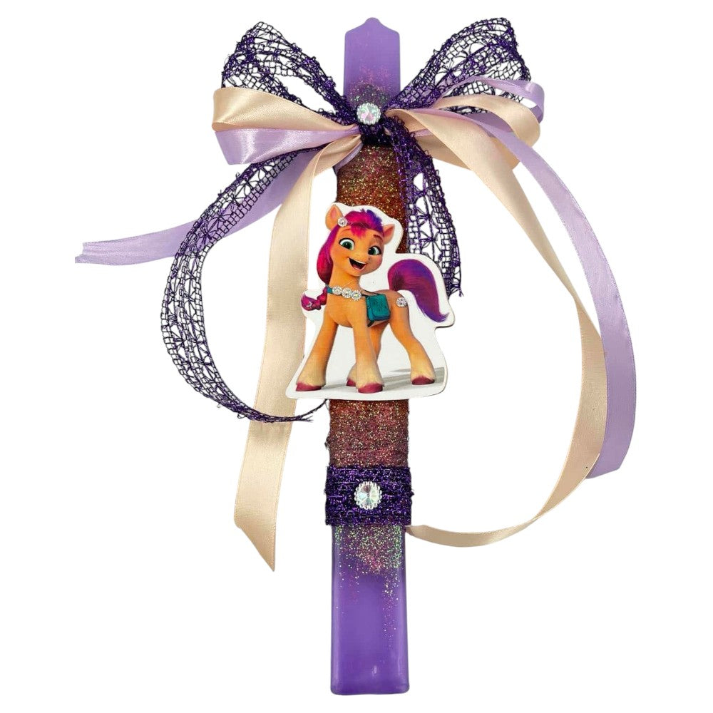 ΟΕΜΛαμπάδα Χειροποίητη Πλακέ Αρωματική Sunny Ponypapell.gr