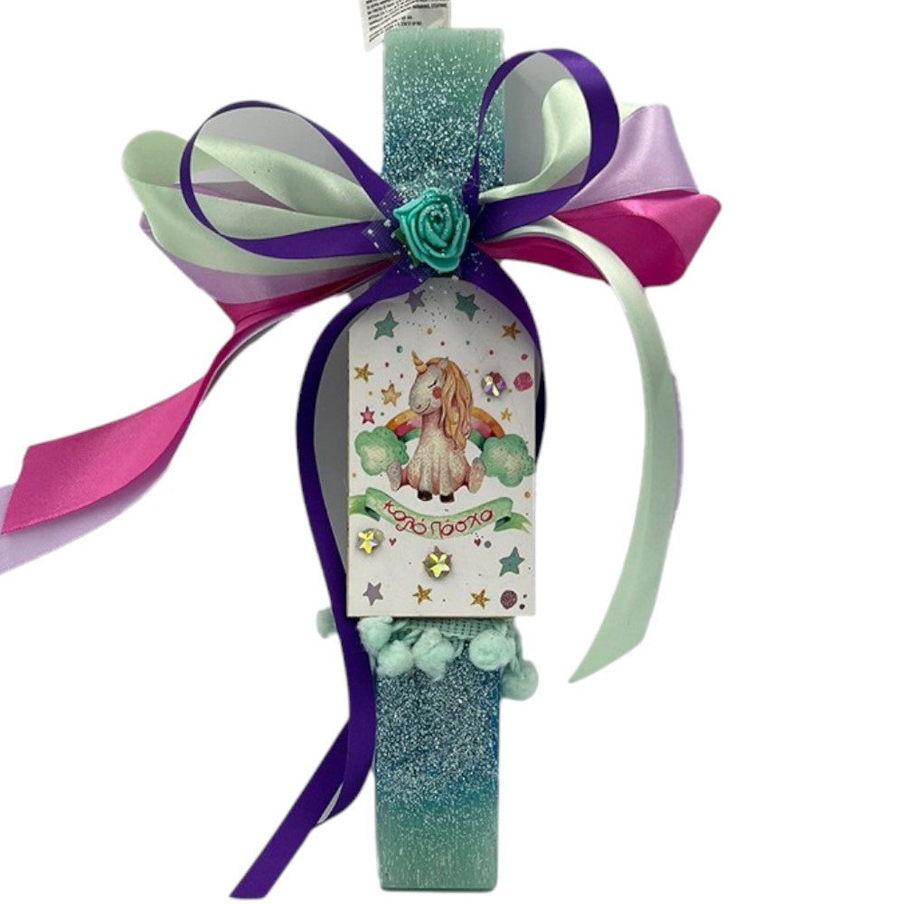 PapellΛαμπάδα Χειροποίητη Πλακέ Αρωματική Μονοκεράκι Καδράκι ''Καλό Πάσχα''papell.gr