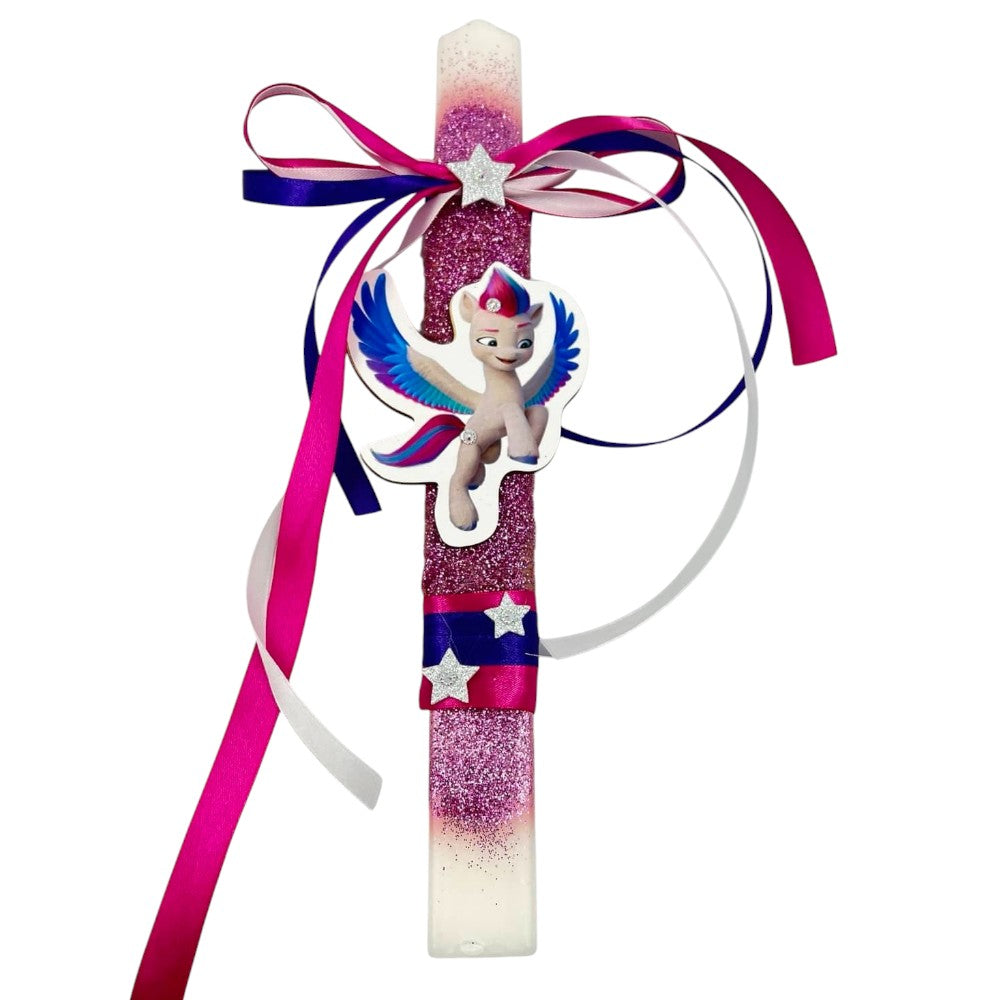 ΟΕΜΛαμπάδα Χειροποίητη Πλακέ Αρωματική Zip Ponypapell.gr