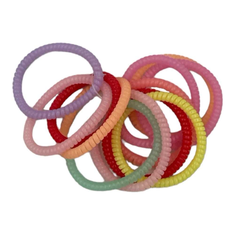 OEMΣετ Λαστιχάκια Μαλλιών Σπιράλ Σε Pastel Χρώματα 12 Τμχpapell.gr