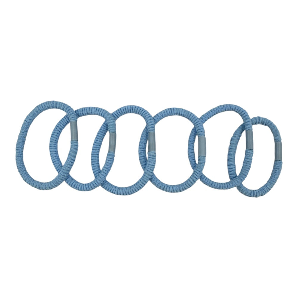 Λαστιχάκια Μαλλιών Μονόχρωμα 6Τμχ Διάφορα Χρώματα