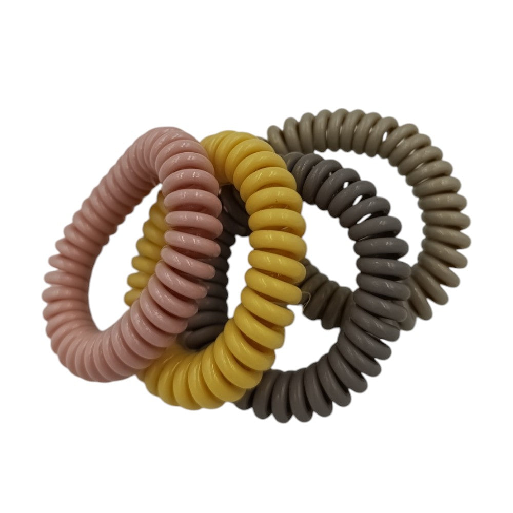 Σετ Λαστιχάκια ΣπιραάΓήινα Χρώματα 4 Τμχ