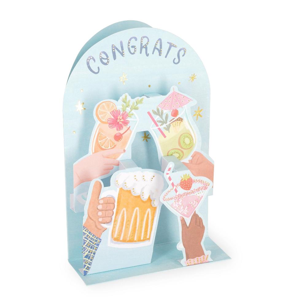 Legami Ευχετήρια Κάρτα Pop-Up Congats Cocktail