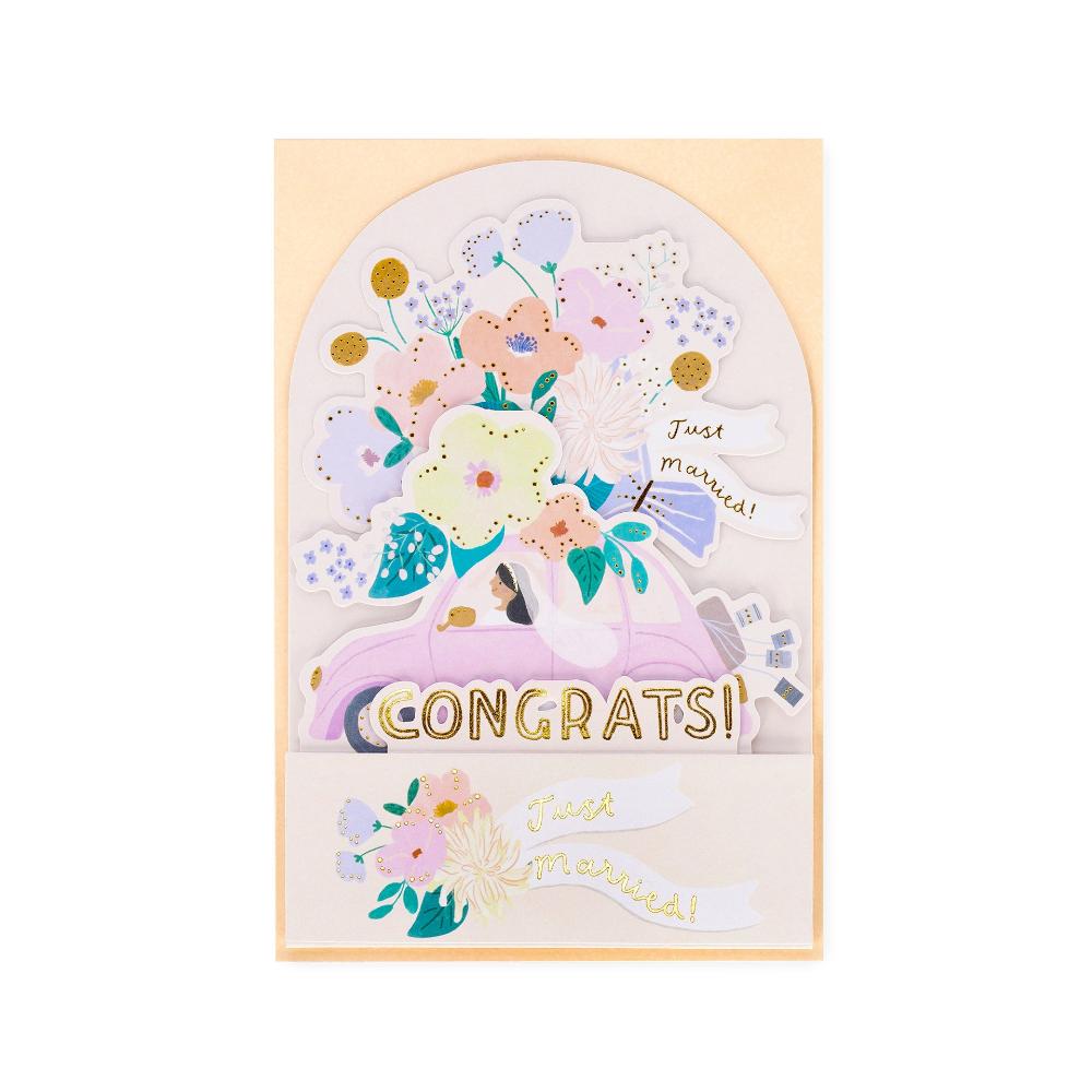 Legami Ευχετήρια Κάρτα Pop-Up Wedding Car