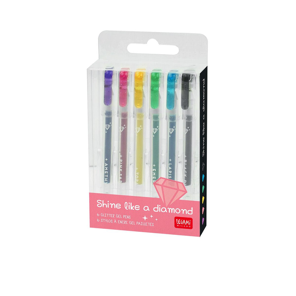LegamiLegami Σετ Στυλό 6Τμχ Glitter Pen- Shine Like A Diamondpapell.gr