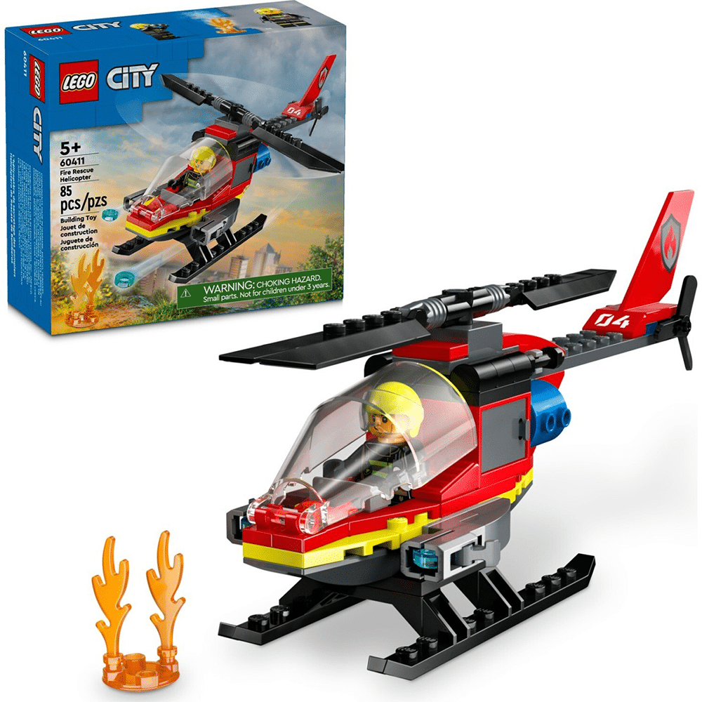 60411 Lego City Πυροσβεστικό Ελικόπτερο Διάσωσης