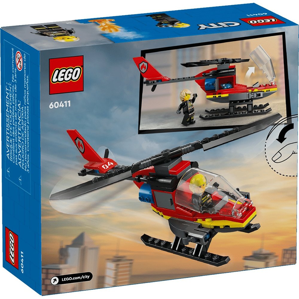 60411 Lego City Πυροσβεστικό Ελικόπτερο Διάσωσης