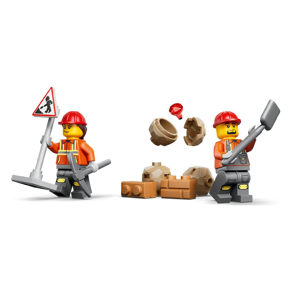 60480 Lego City - Yellow Backhoe Loader