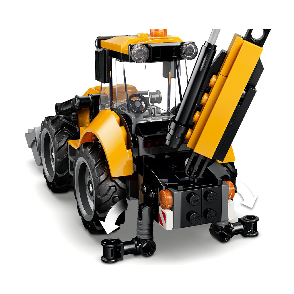 60480 Lego City - Yellow Backhoe Loader