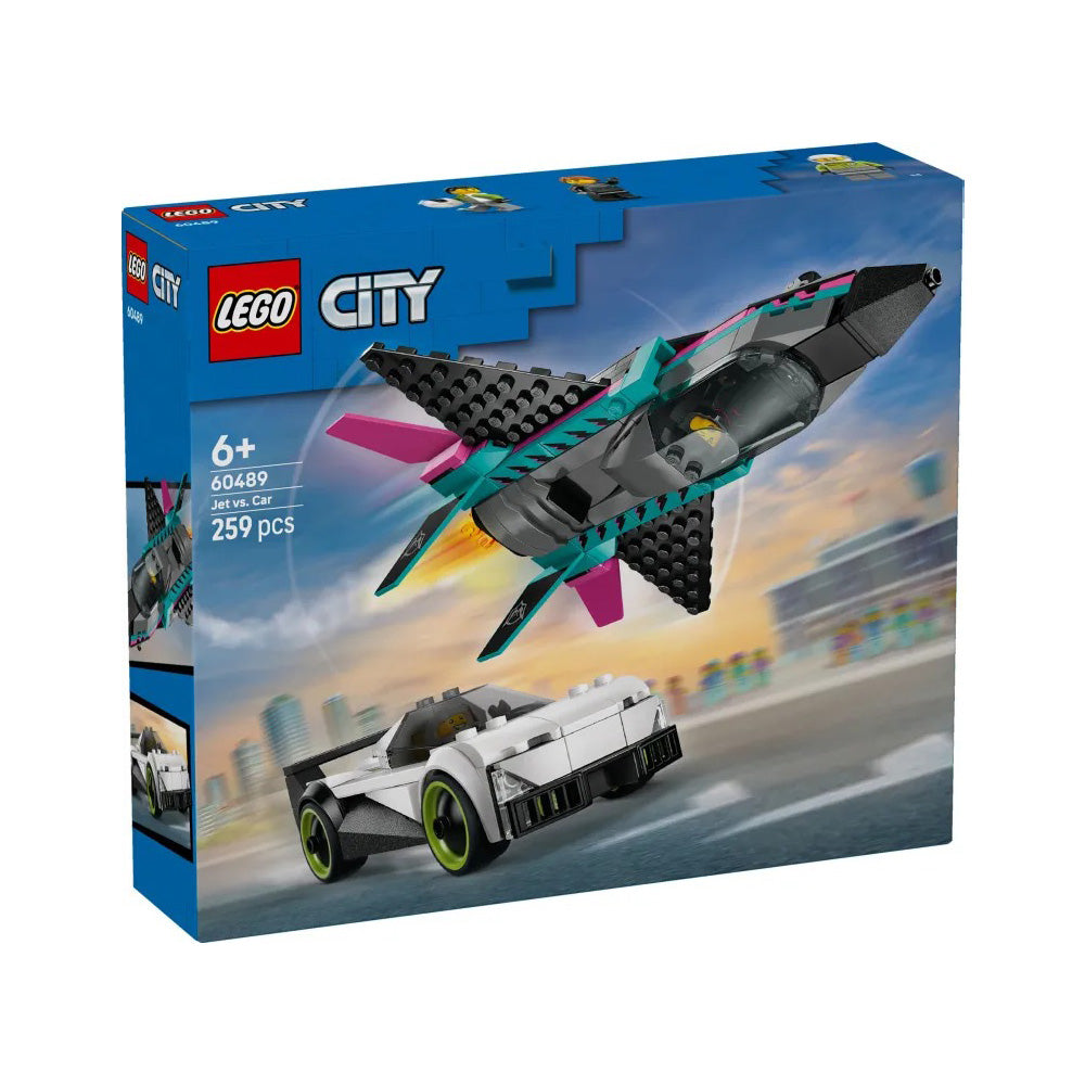 60489 Lego City Jet vs. Car