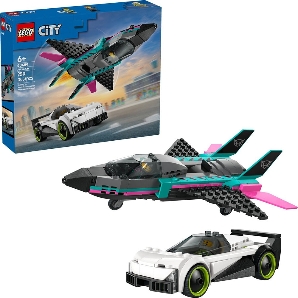 60489 Lego City Jet vs. Car