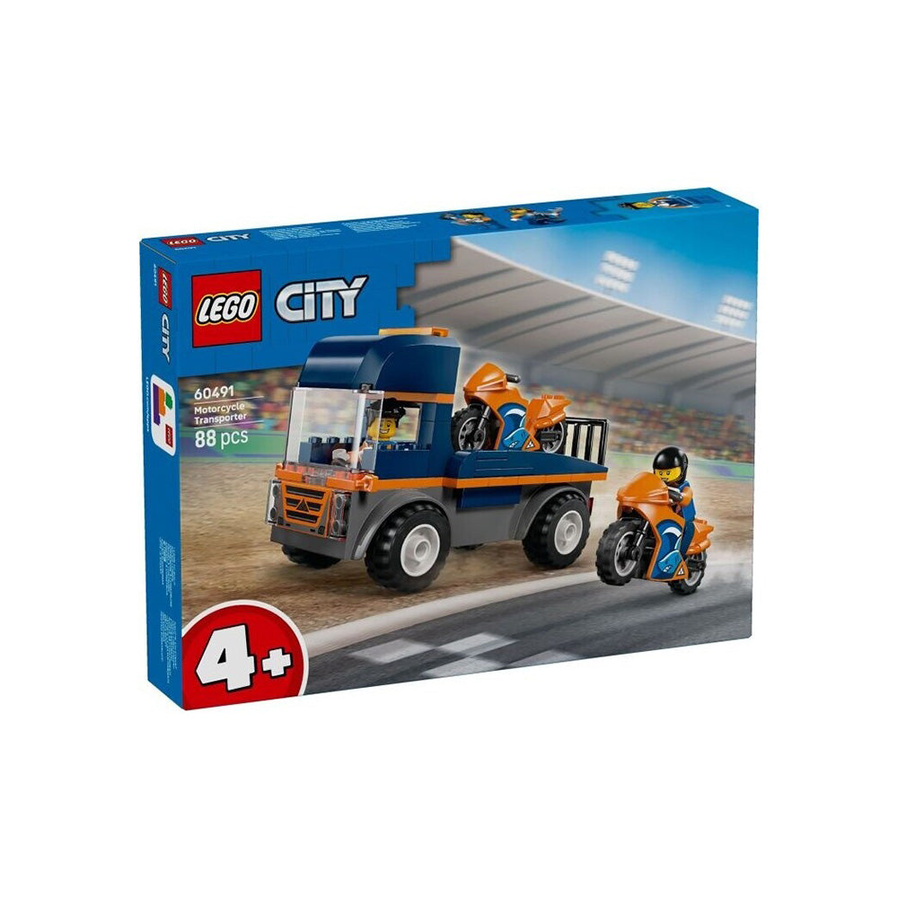 60491 Lego City Motorcycle Transporter