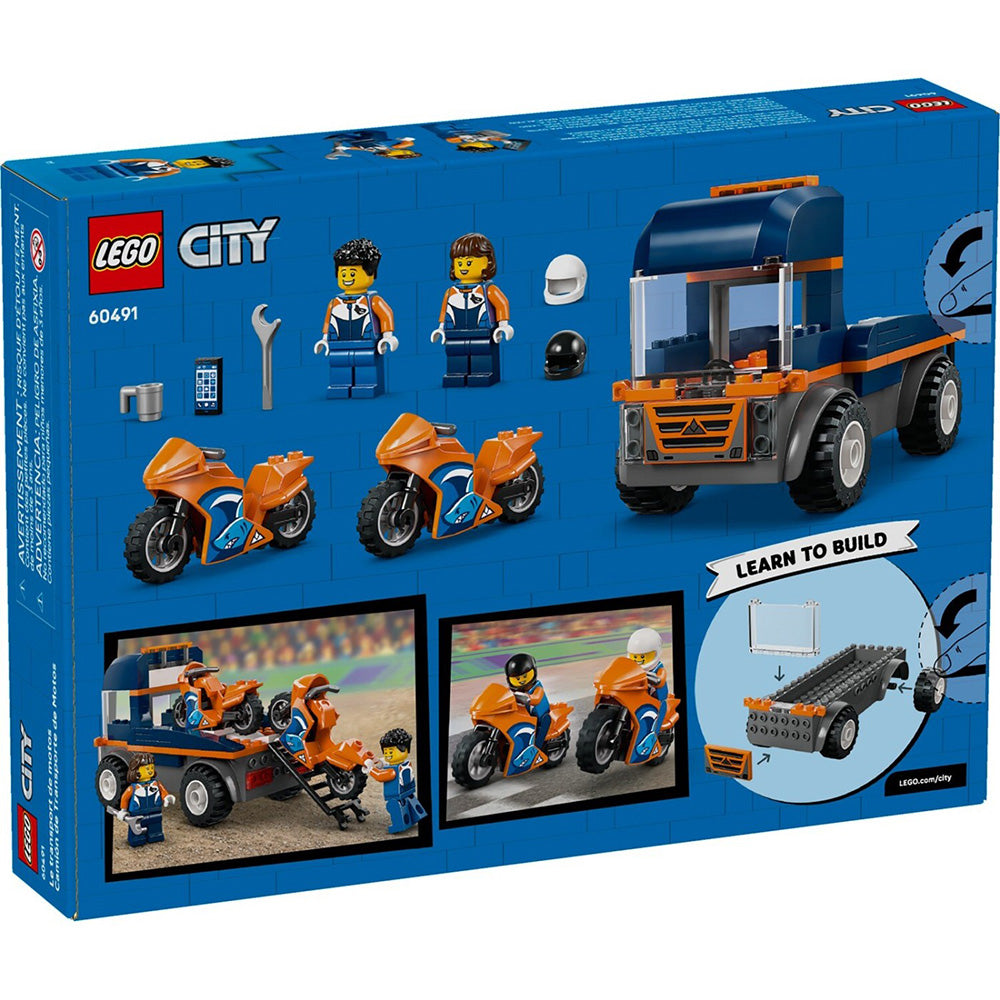 60491 Lego City Motorcycle Transporter