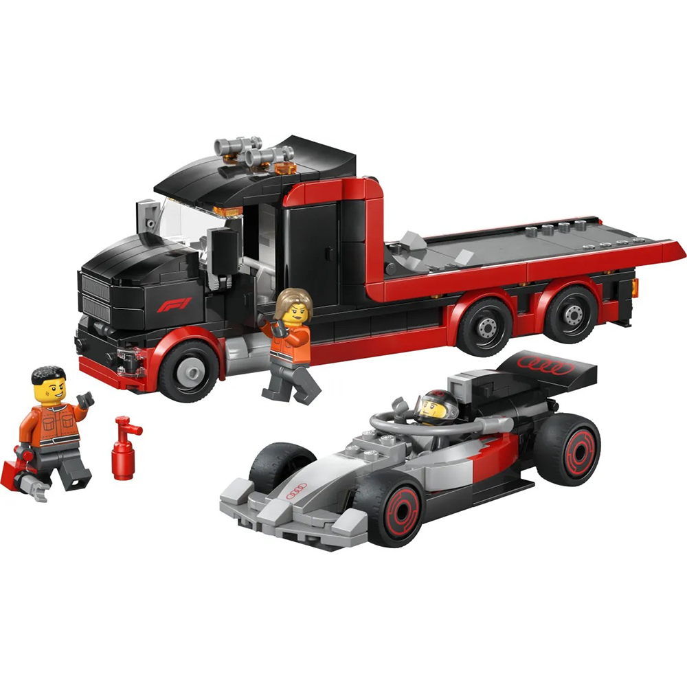 60493 Lego City F1 Display Truck With AUDI F1 Race Car