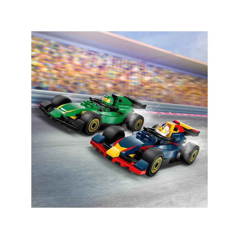 60445 Lego City F1 Truck with RB20 & AMR24 F1 Cars