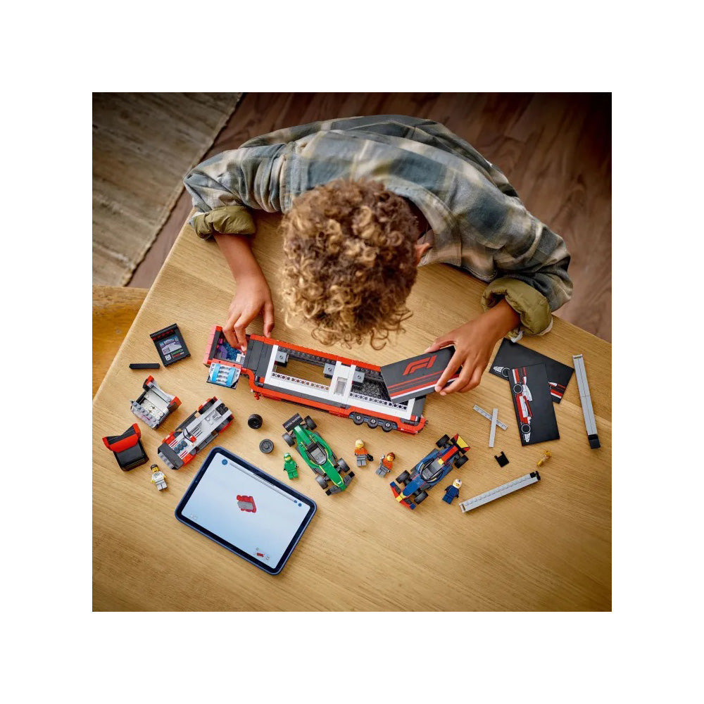 60445 Lego City F1 Truck with RB20 & AMR24 F1 Cars