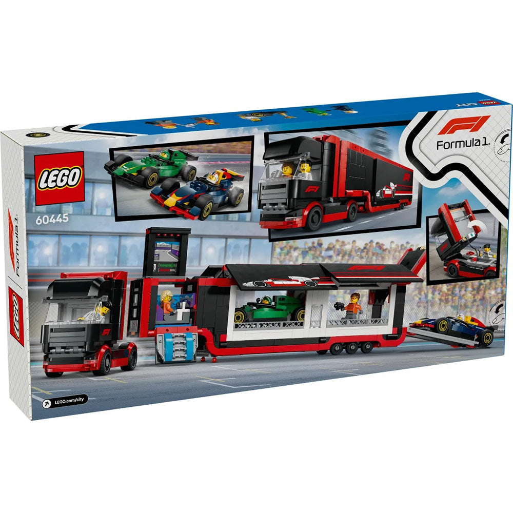 60445 Lego City F1 Truck with RB20 & AMR24 F1 Cars