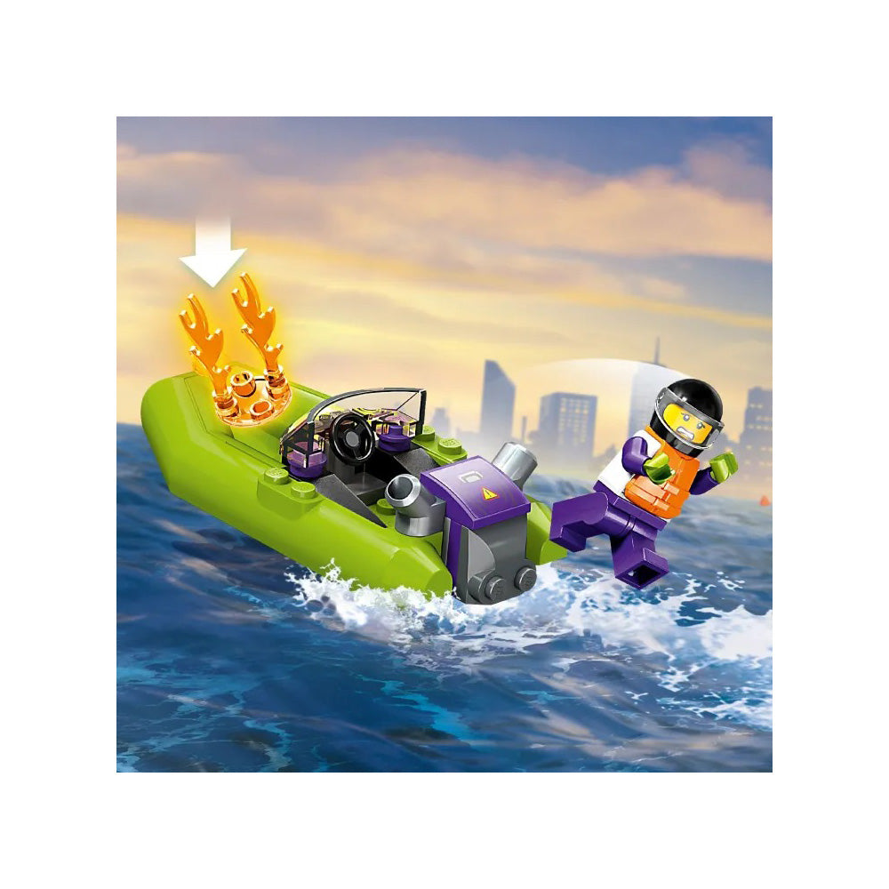 Lego60373 Lego City Fire Rescue Boatpapell.gr