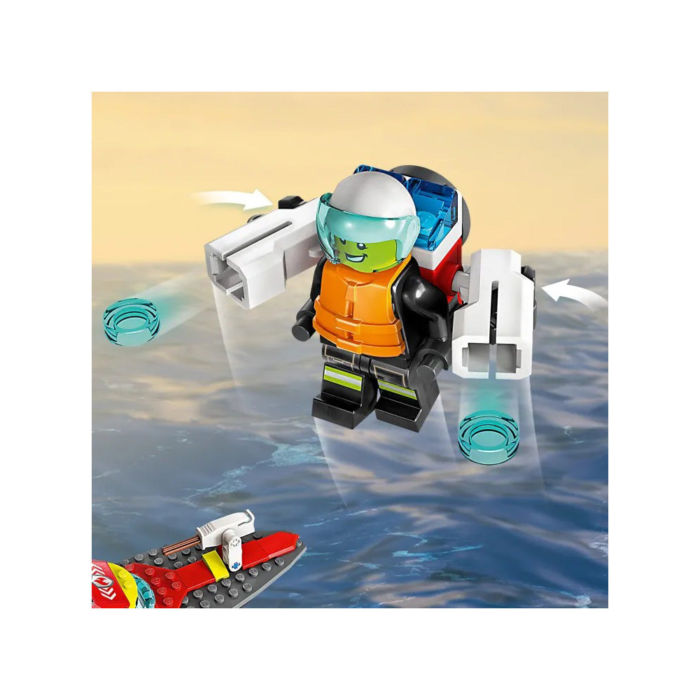 Lego60373 Lego City Fire Rescue Boatpapell.gr