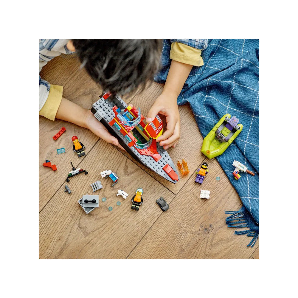 Lego60373 Lego City Fire Rescue Boatpapell.gr