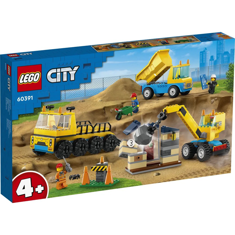 Lego60391 Lego City Construction Trucks & Wrecking Ball Cranepapell.gr