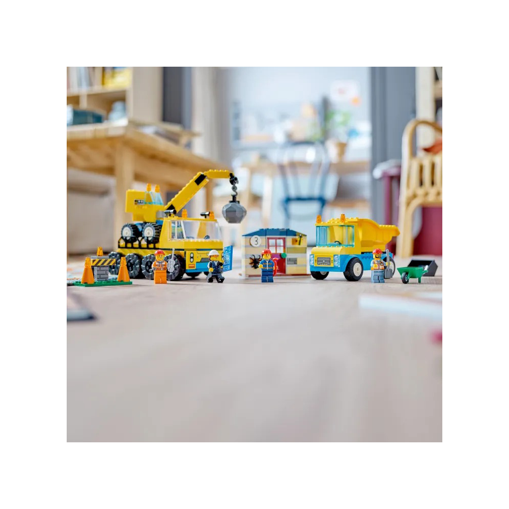 Lego60391 Lego City Construction Trucks & Wrecking Ball Cranepapell.gr