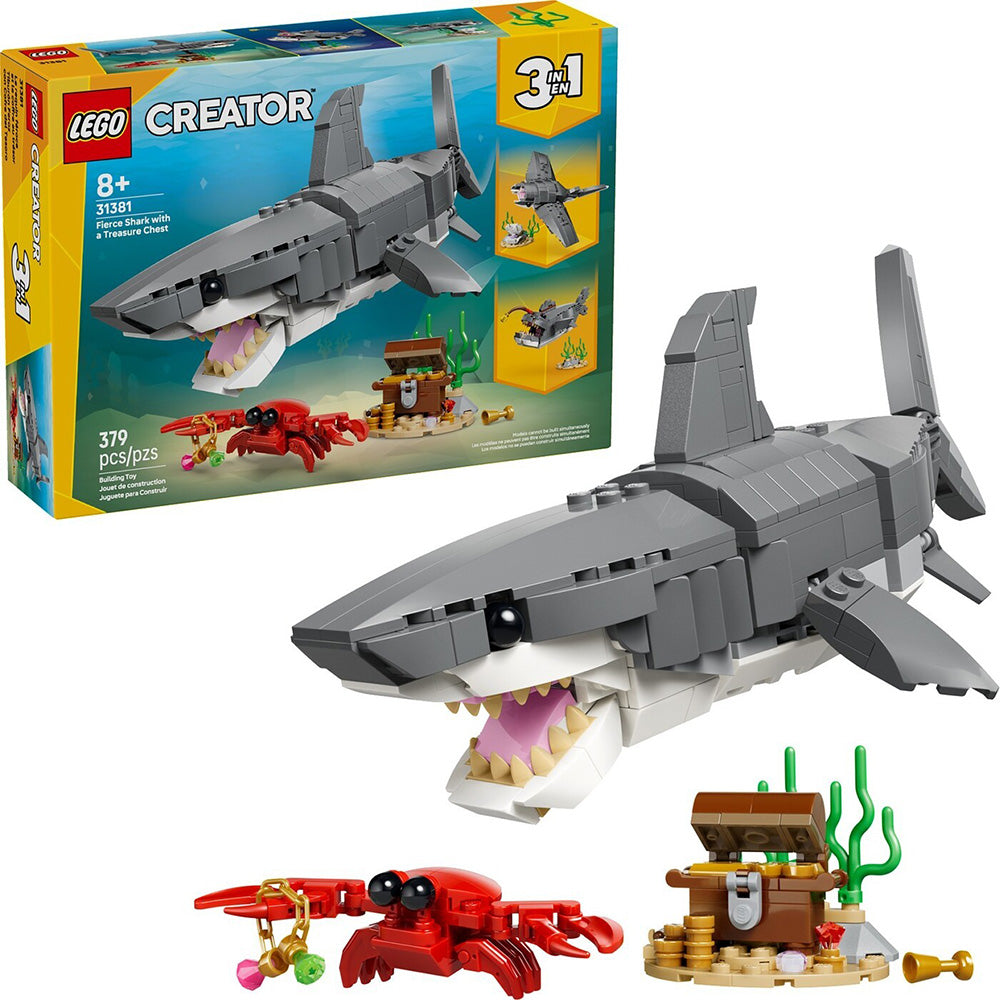 31381 Lego Creator Fierce Shark with a Treasure Chest