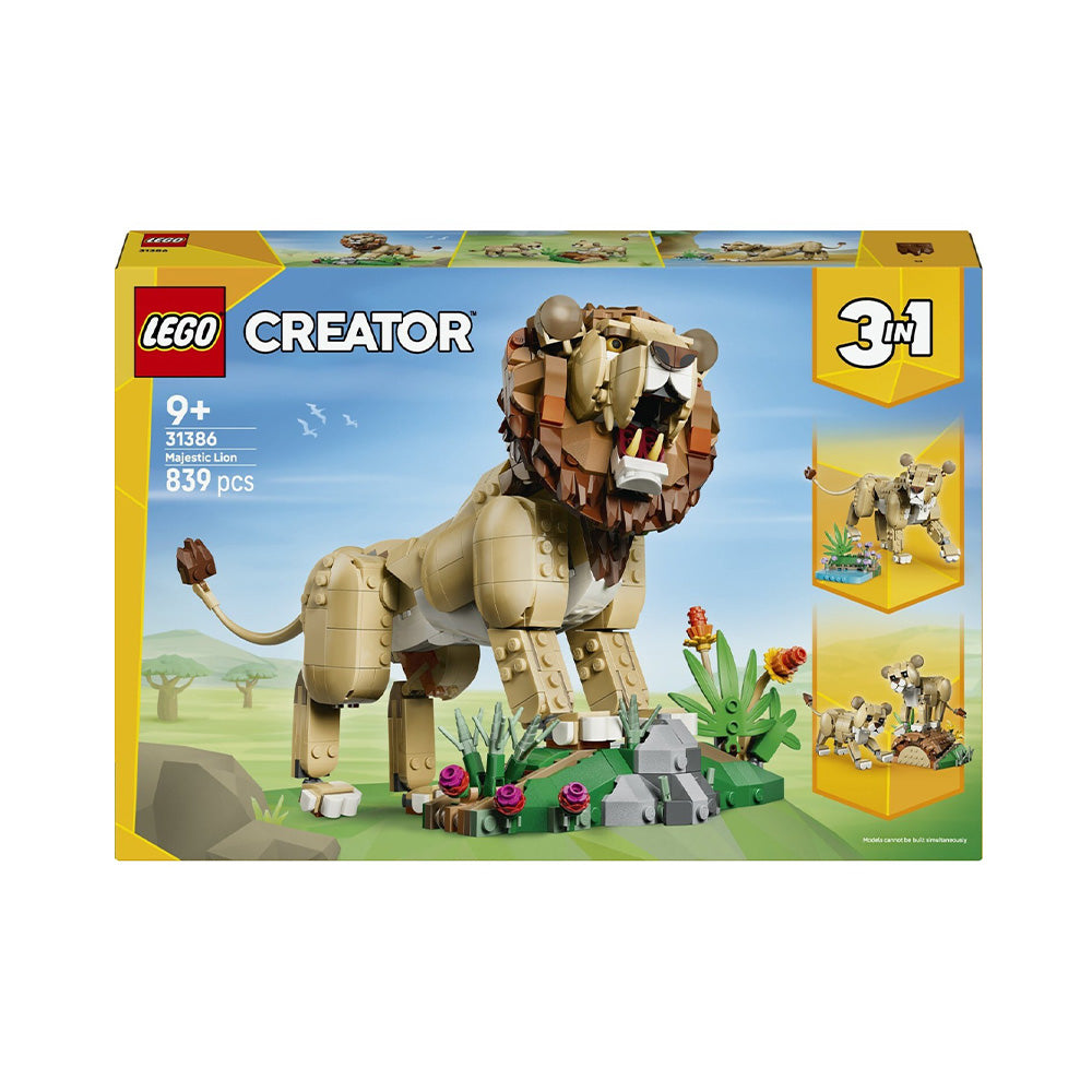 31386 Lego Creator - 3 in 1 Wild Animals: Majestic Lion