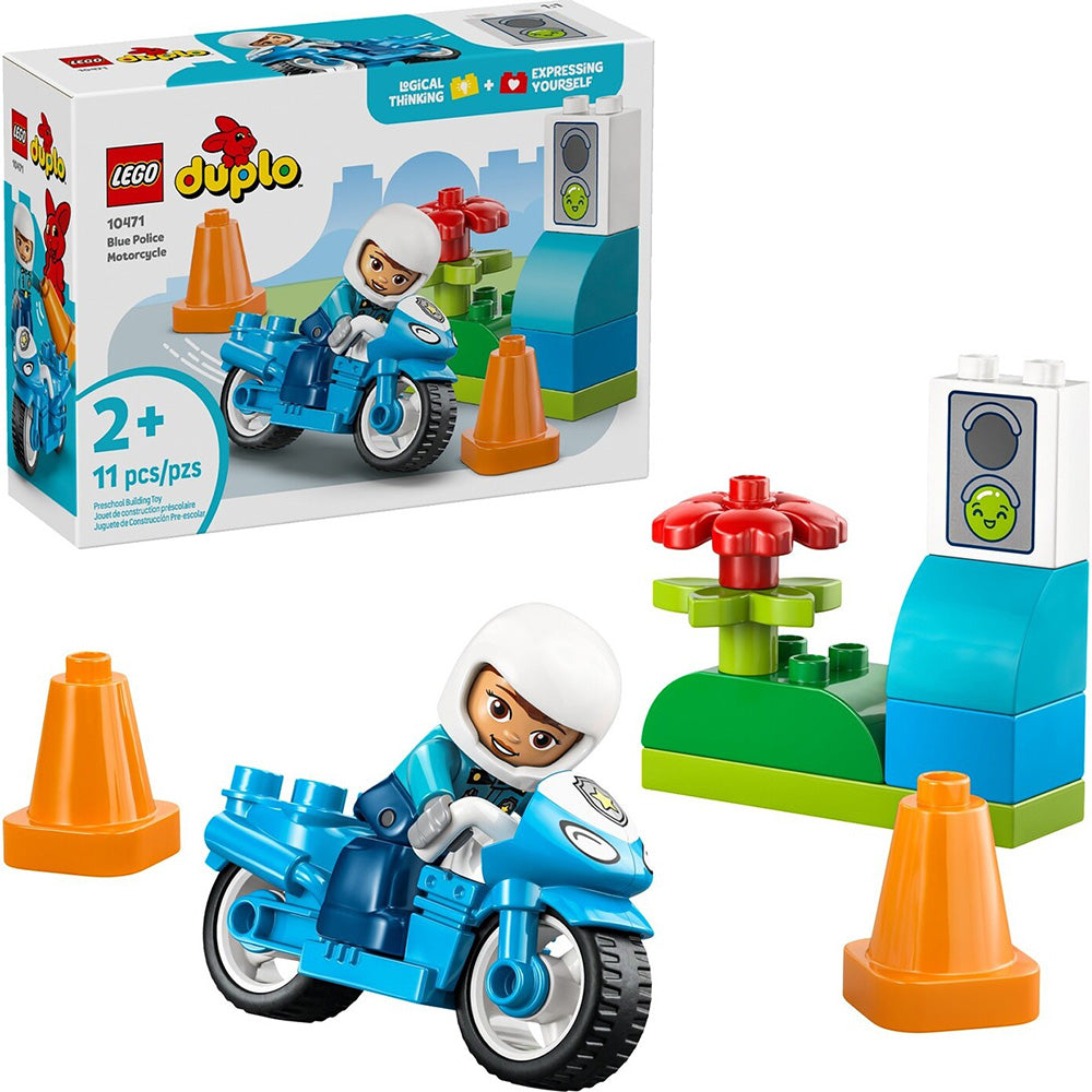 10471 Lego Duplo Blue Police Motorcycle