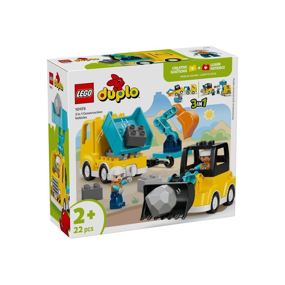10475 Lego Duplo 3 in 1 Construction Vehicles