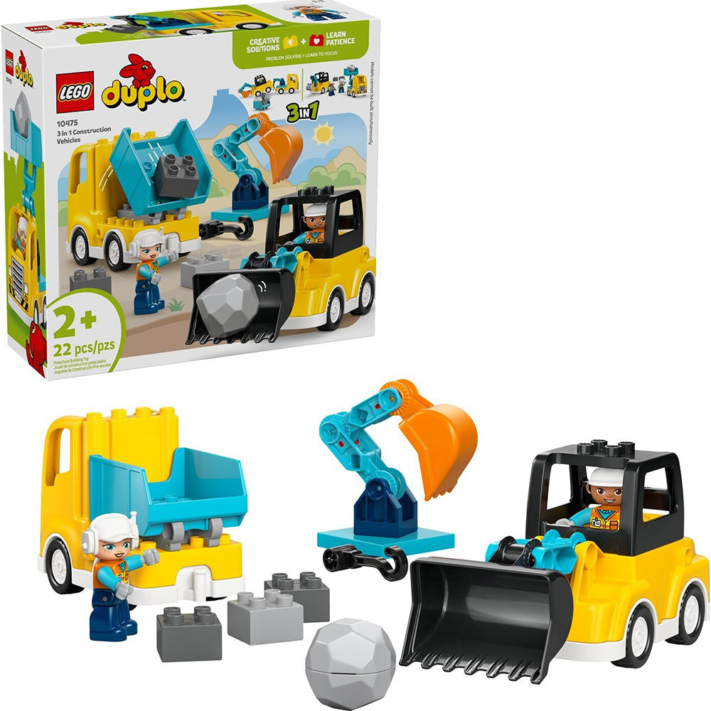 10475 Lego Duplo 3 in 1 Construction Vehicles