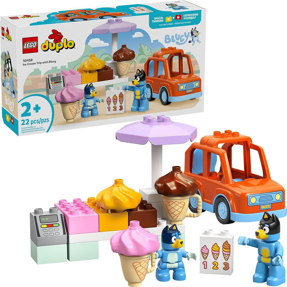 10458 Lego Duplo Bluey Ice Cream Trip With Bluey