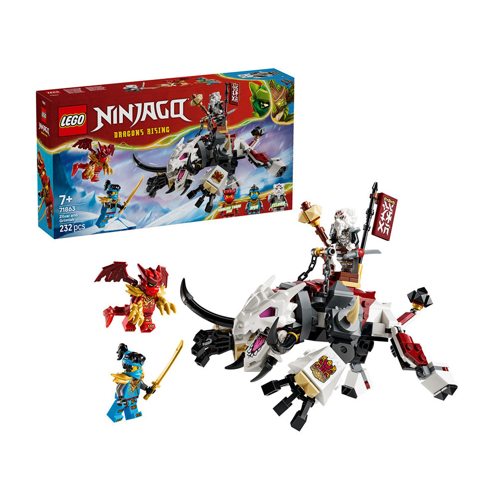 71863 Lego Ninjago - Zilvar And Grimtak The Dragon Beast