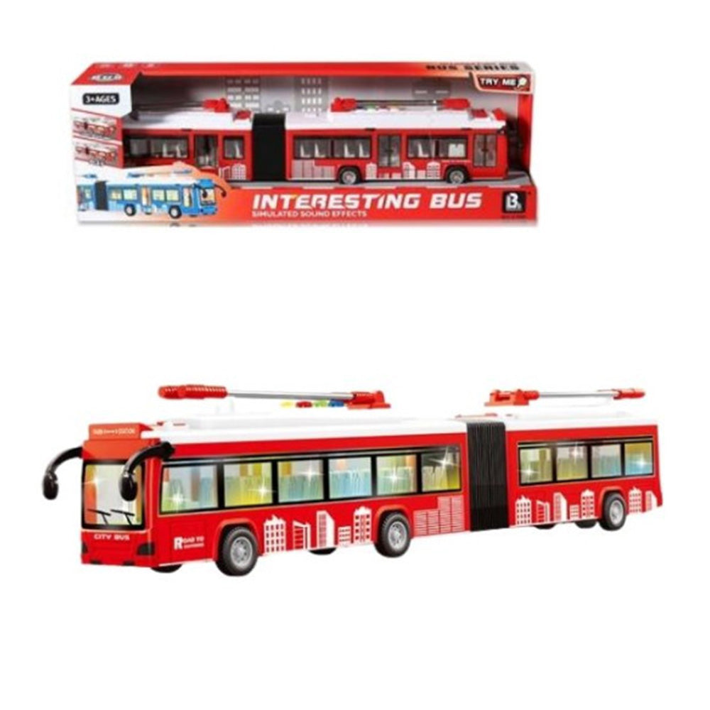 Λεωφορείο-Τρόλεϊ Διπλό Friction Με Ήχο & Φως 47 εκ