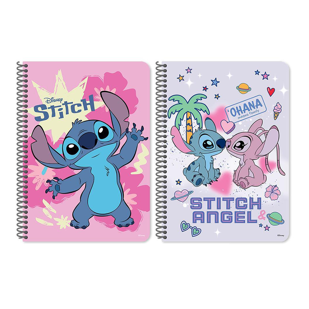 Lilo & Stitch Τετράδιο Σπιράλ 17x25 2 Θεμάτων 60 Φύλλων σε 2 Σχέδια - 1 Τεμάχιο