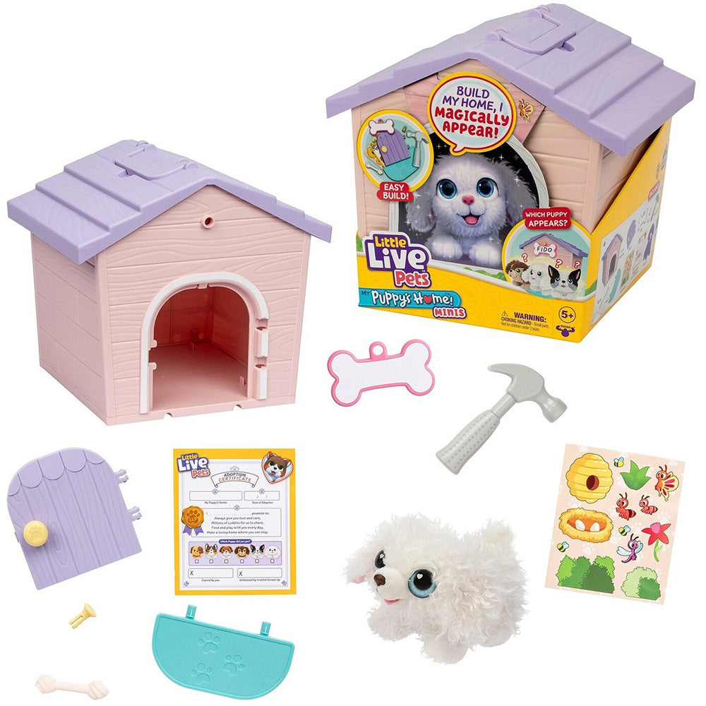 Little Tikes Little Live Pets Κουταβόσπιτο Μίνι Ροζ Σπίτι Μωβ Στέγη 
