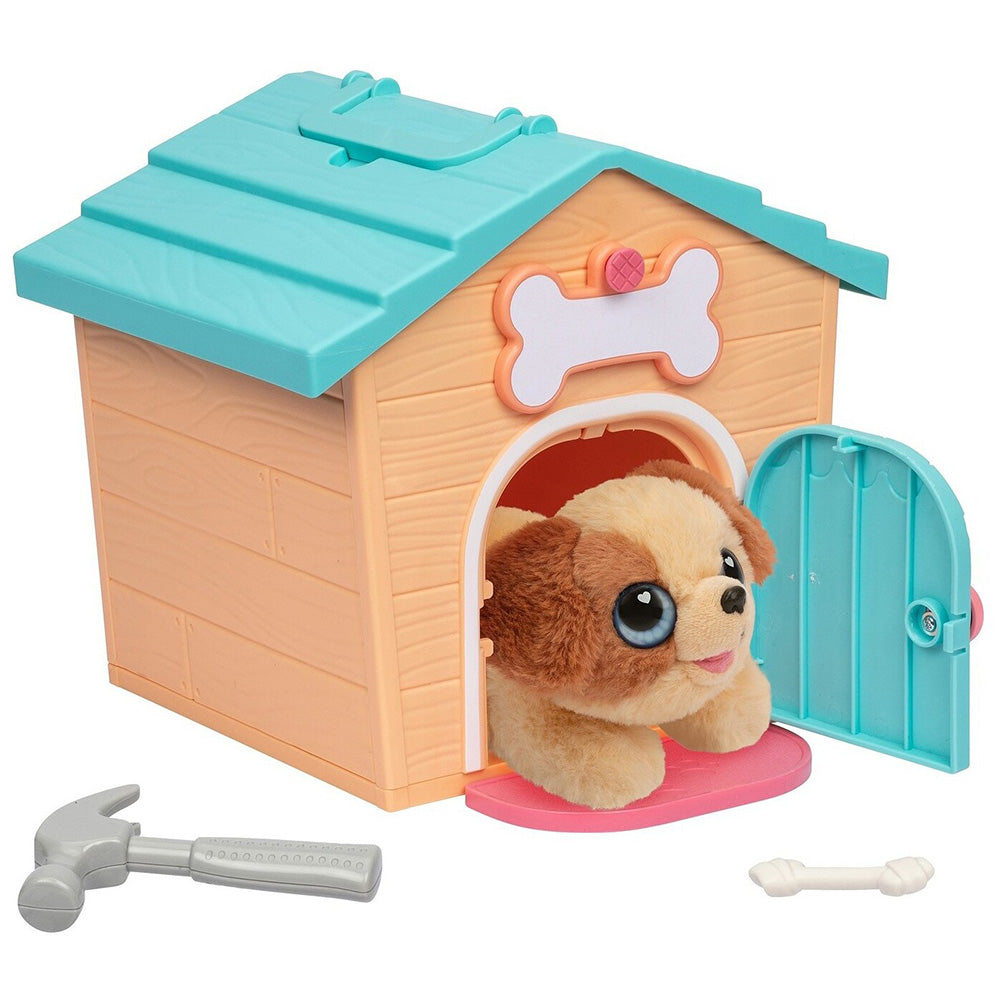 Little Live Pets Live Pets My Puppys Κουταβόσπιτο Μίνι Πορτοκαλί Σπίτι / Γαλάζια Στέγη 