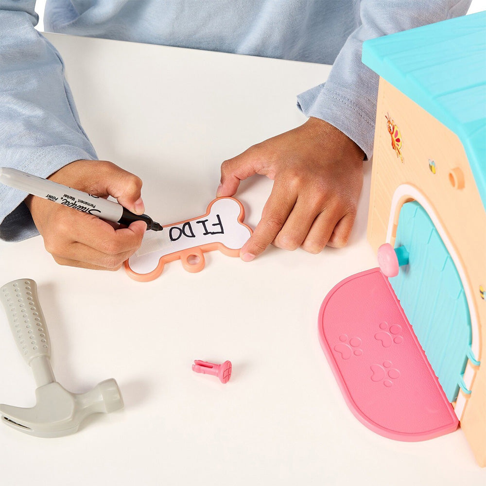 Little Live Pets Live Pets My Puppys Κουταβόσπιτο Μίνι Πορτοκαλί Σπίτι / Γαλάζια Στέγη 