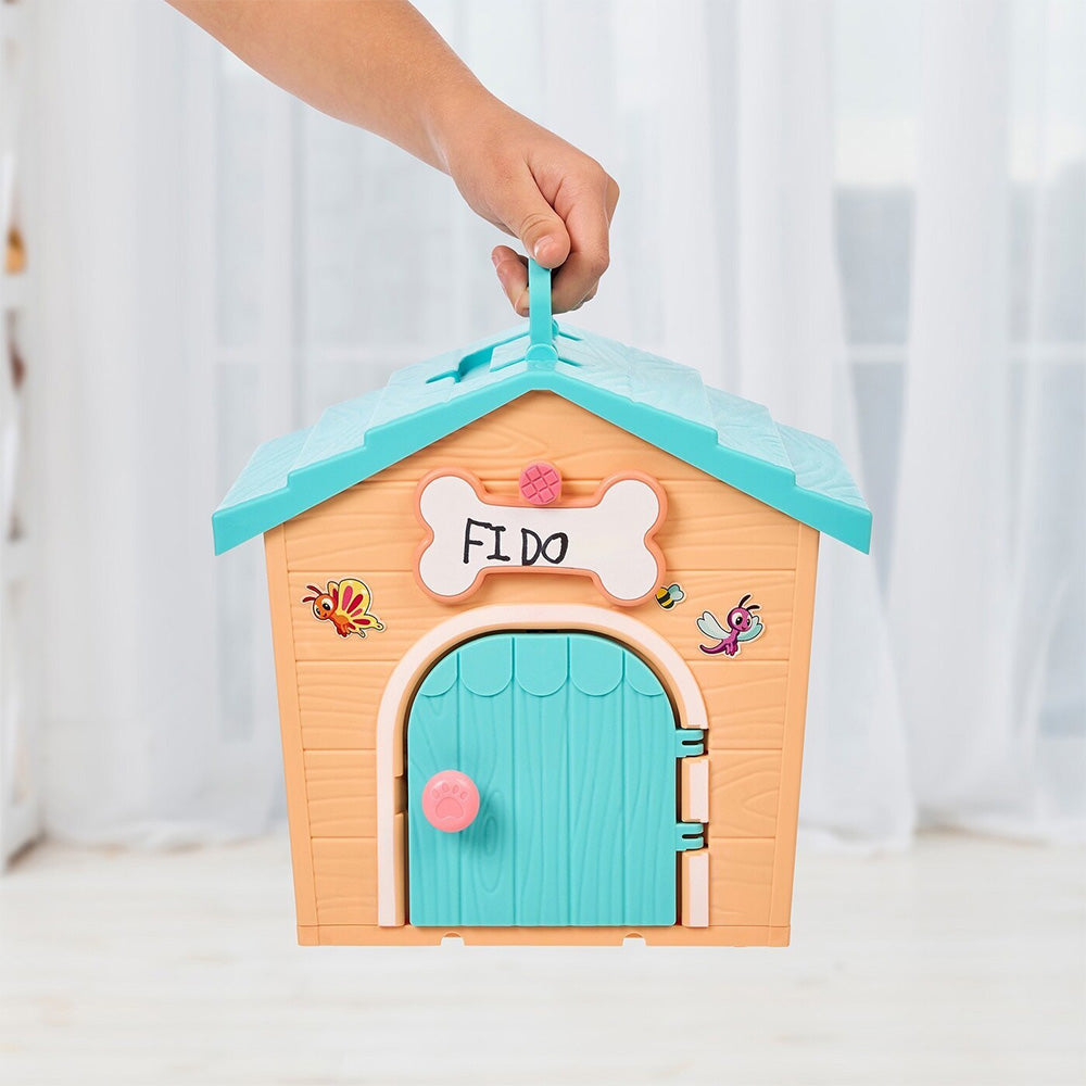 Little Live Pets Live Pets My Puppys Κουταβόσπιτο Μίνι Πορτοκαλί Σπίτι / Γαλάζια Στέγη 