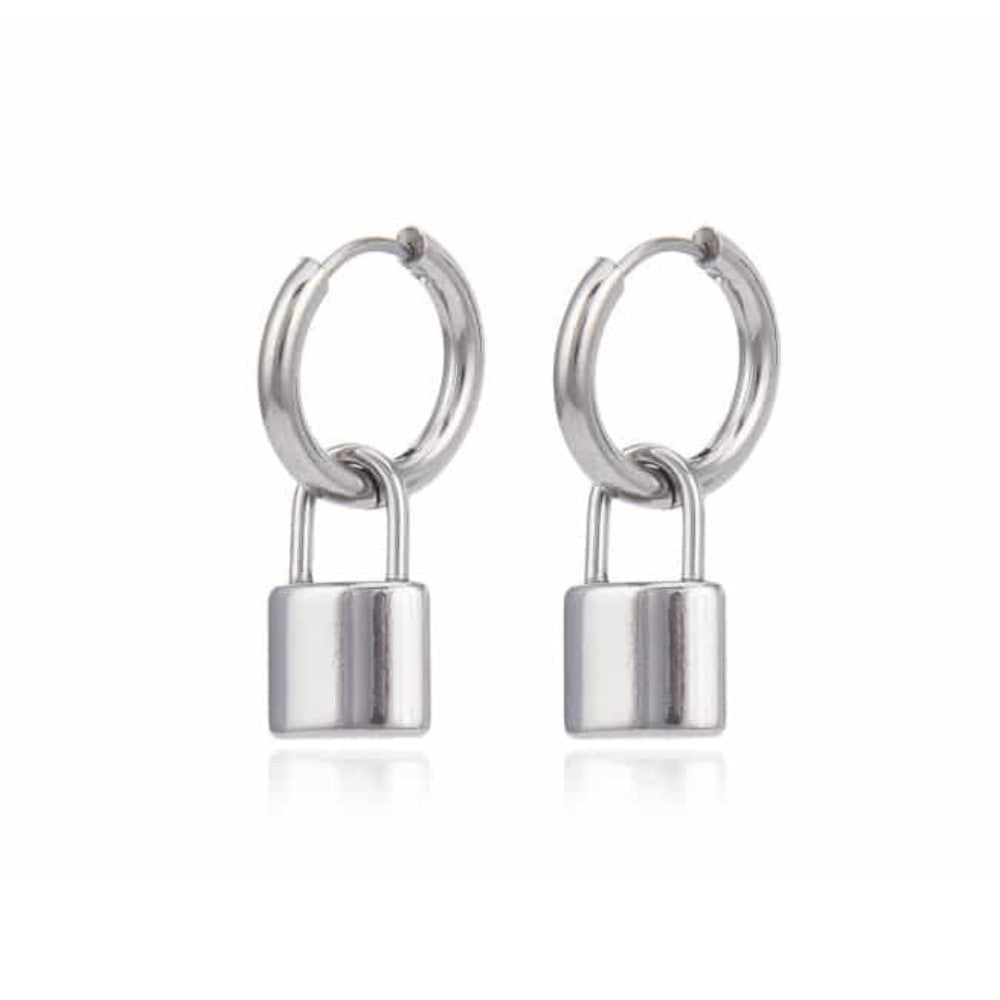 Κρίκος Σκουλαρίκι με Κλειδαριά από Surgical Steel 316L