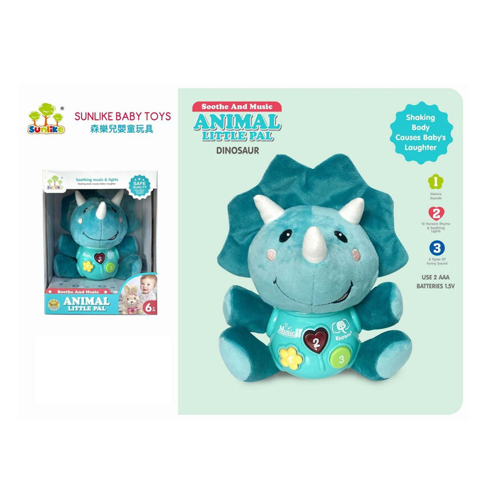 Λούτρινο Δεινοσαυράκι Μπεμπέ Με Μουσική Και Φως
